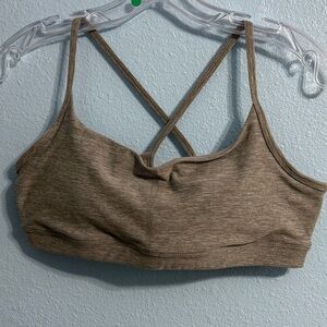 Fabletics HeatherFlex Low Impact Strappy Bra - Medium - Grey